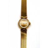 Omega, 18krt. gouden damespolshorloge, opwind