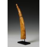 Yombe, ivory trumpet, ca. 1920.