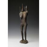 Mozambique, Makonde, carved female figure