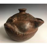 Spanish antique earthenware cooking pot