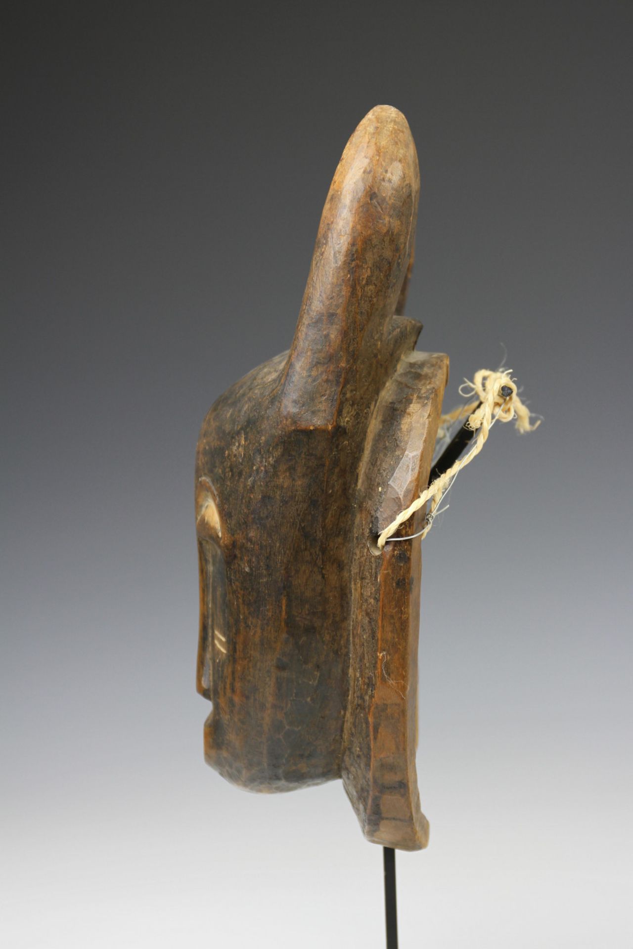 Ivory Coast, Yaure, small mask with horns and Baule a small mask. - Image 10 of 11