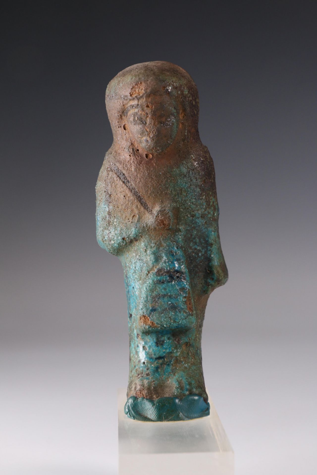 Egypt, faience guardian figure, Late New Kingdom, - Bild 4 aus 13