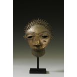 Ghana, Akan, a fine bronze mask