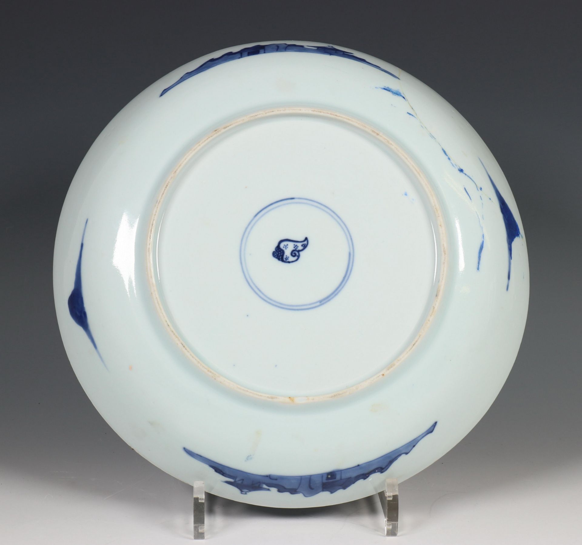 China, een blauw-wit porseleinen serviesgedeelte, laat Qing-dynastie, - Bild 24 aus 44