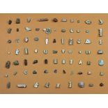 Egypte, a collection of various amulet, mostly Late Period;