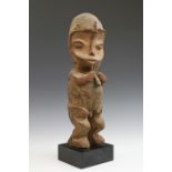 Nigeria-Cameroon, Mambila, decorative standing protective figure