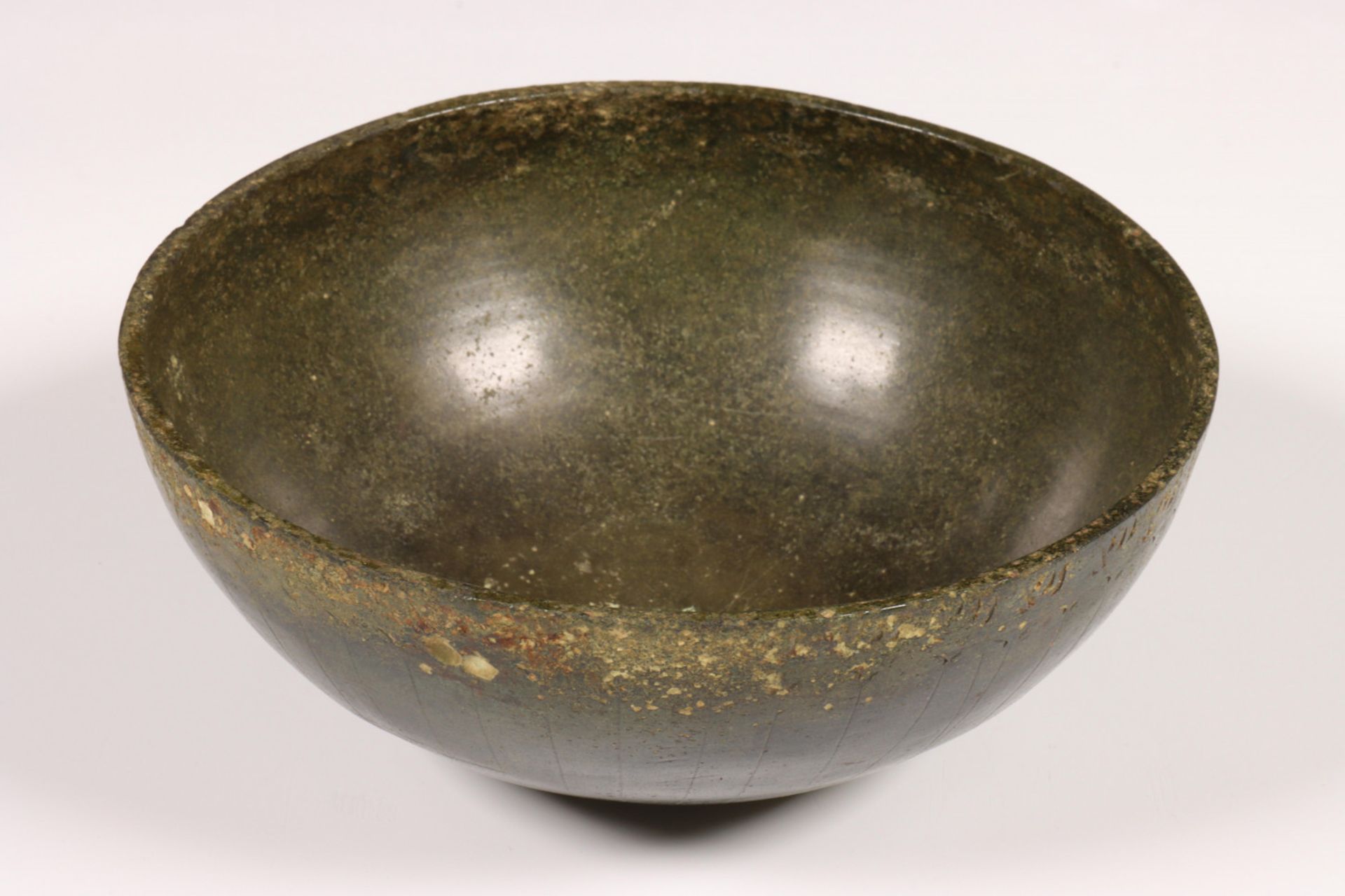 A Greek bronze bowl, Geometrical Period, ca. 8th century BC,