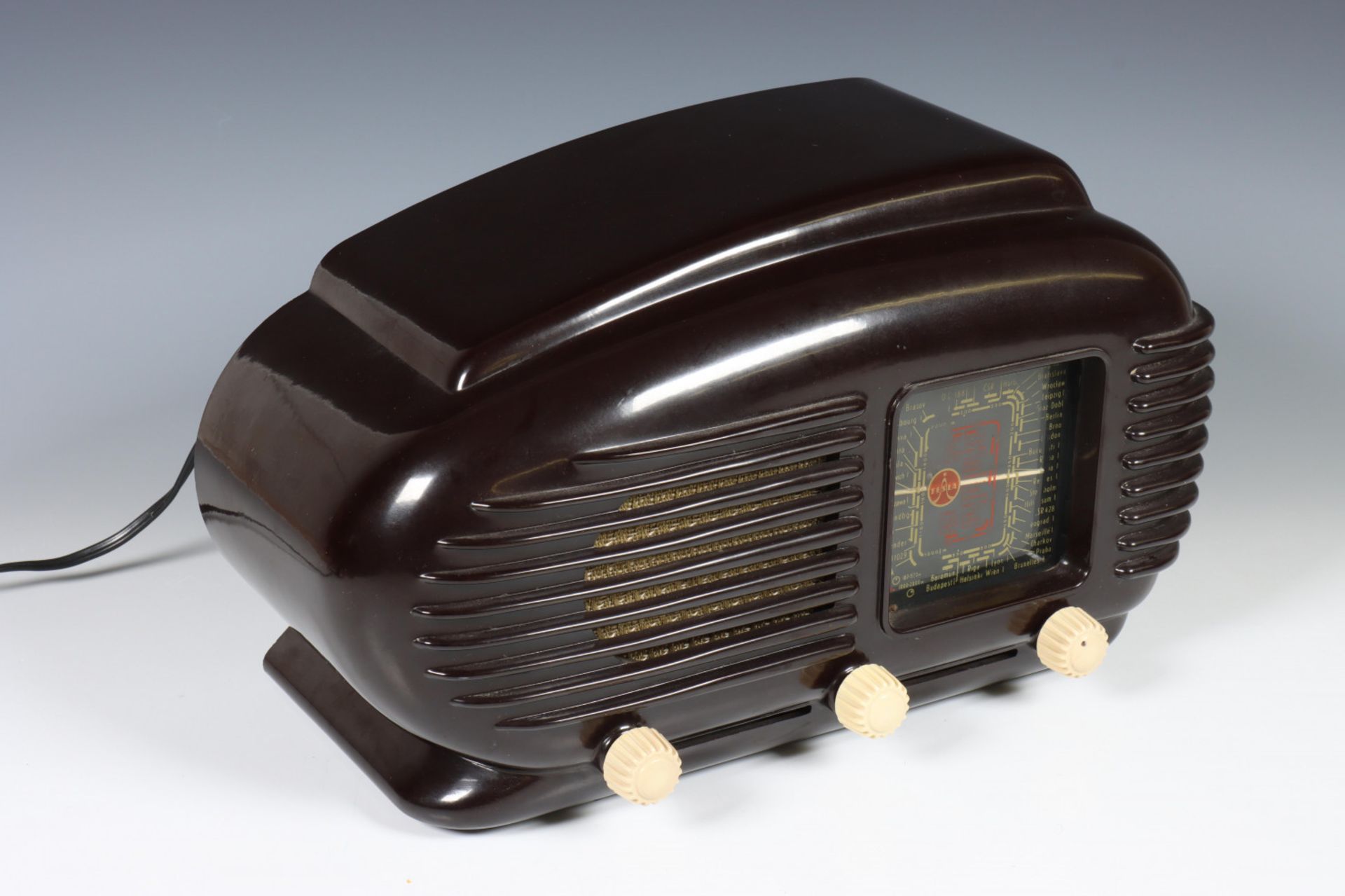 Bakelieten radio, Tesla type 'Talisman' 1953, - Image 3 of 5