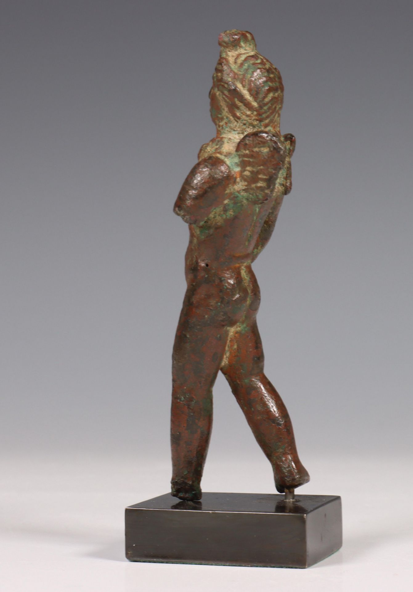 Egypt, Roman Period, bronze sculpture of Harpocrates, 2nd-3rd century, - Bild 3 aus 4