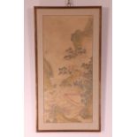 China, ingelijste schildering, ca. 1900