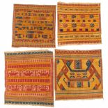 Sumatra, Lampung, a collection of nine tampans, ca. 1930,