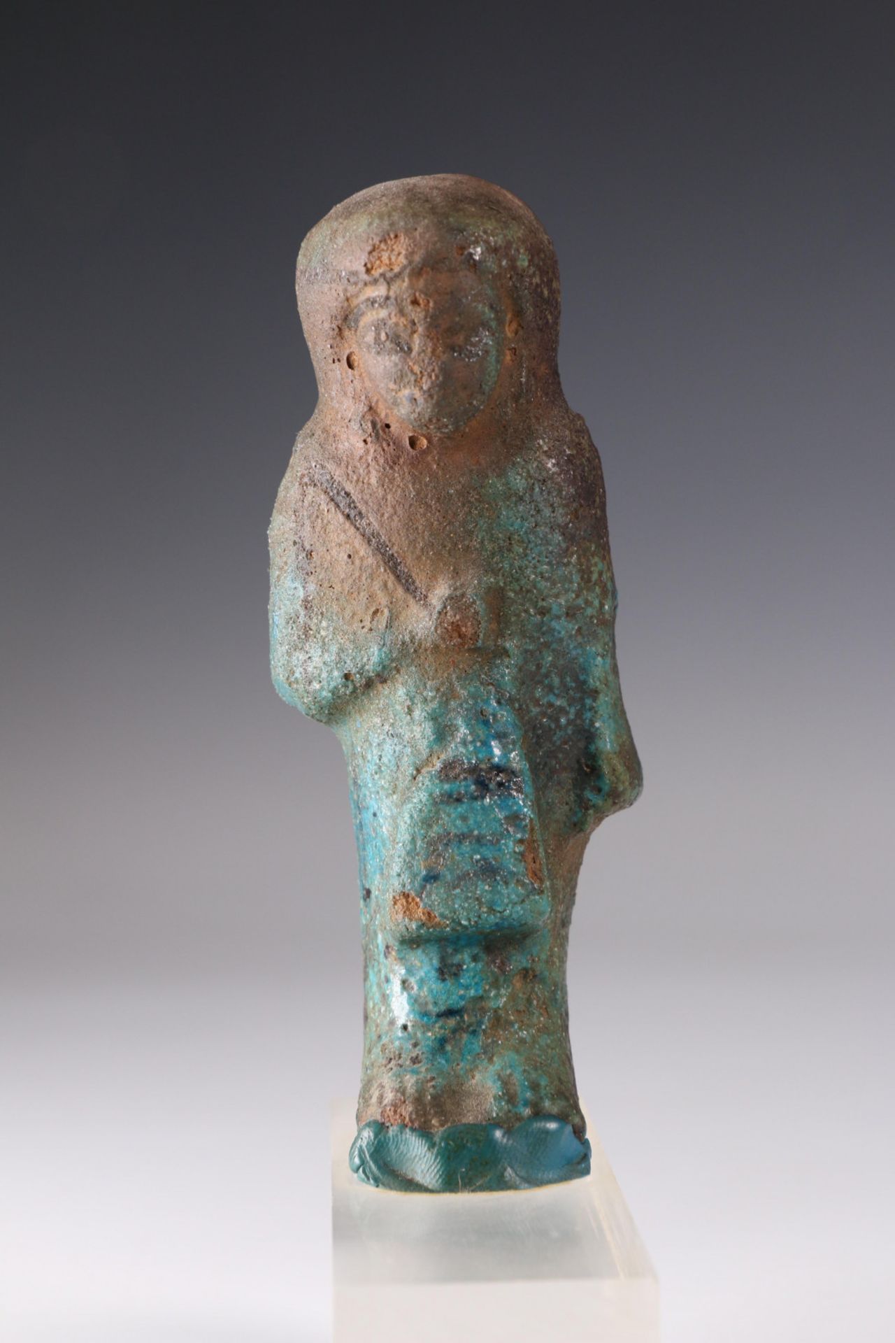 Egypt, faience guardian figure, Late New Kingdom,