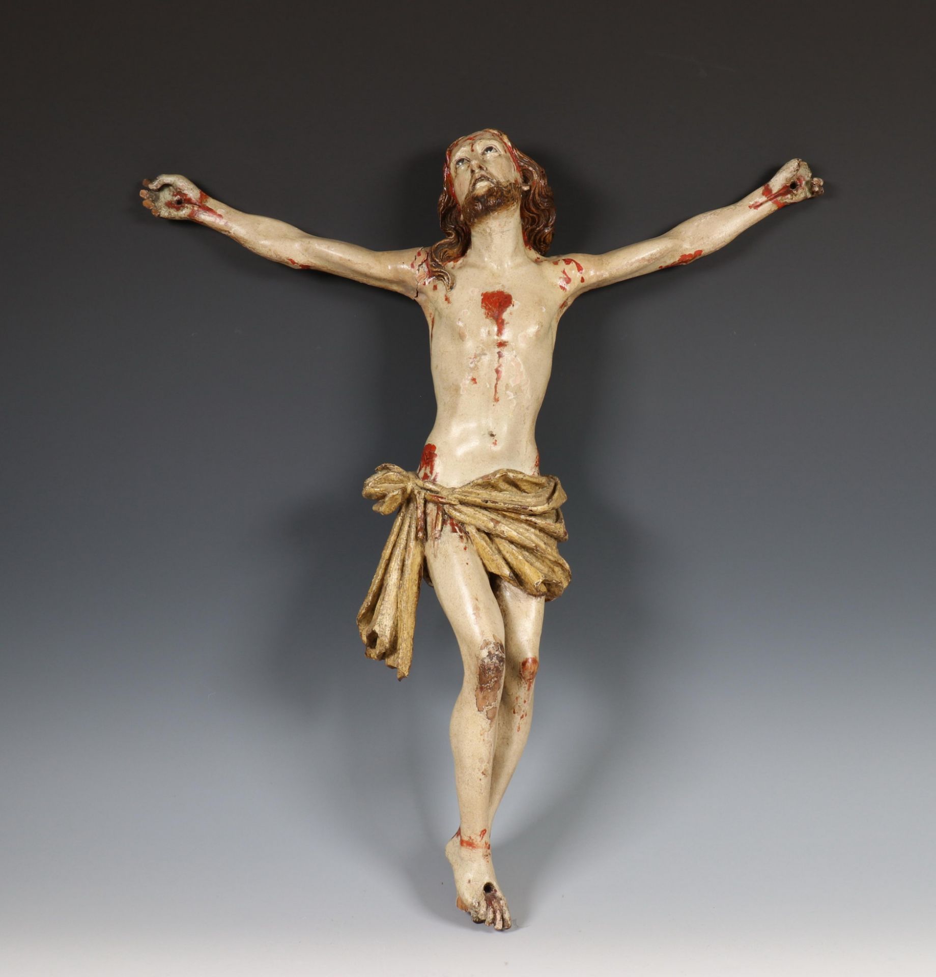 Spanje, polychroom beschilderde houten Corpus Christi, 18e eeuw;