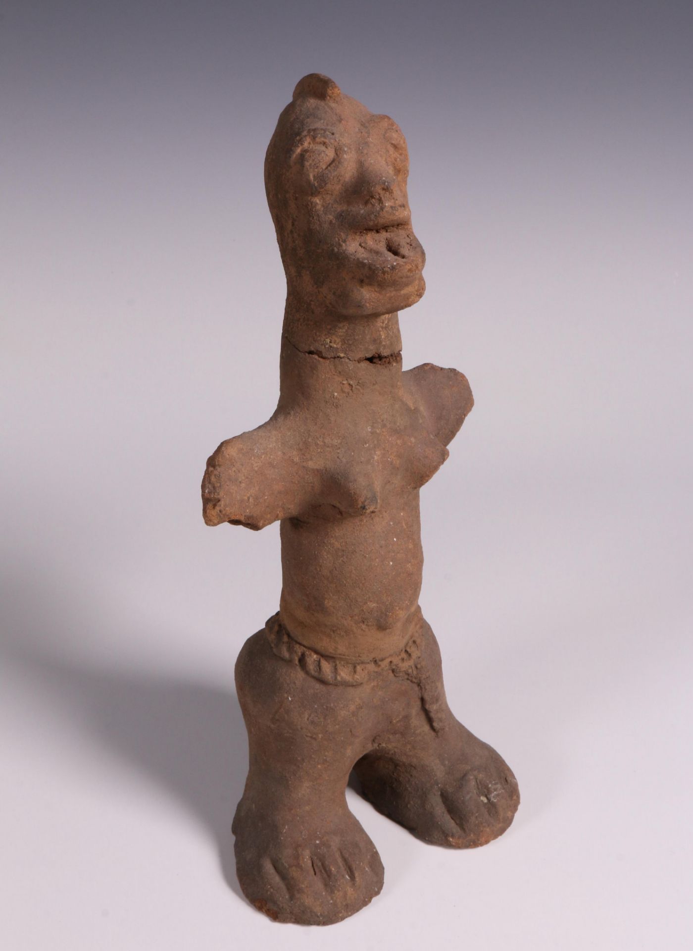 Ghana, Koma, standing terracotta female figure