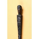 Angola, Luena, finely carved dignitary staff,