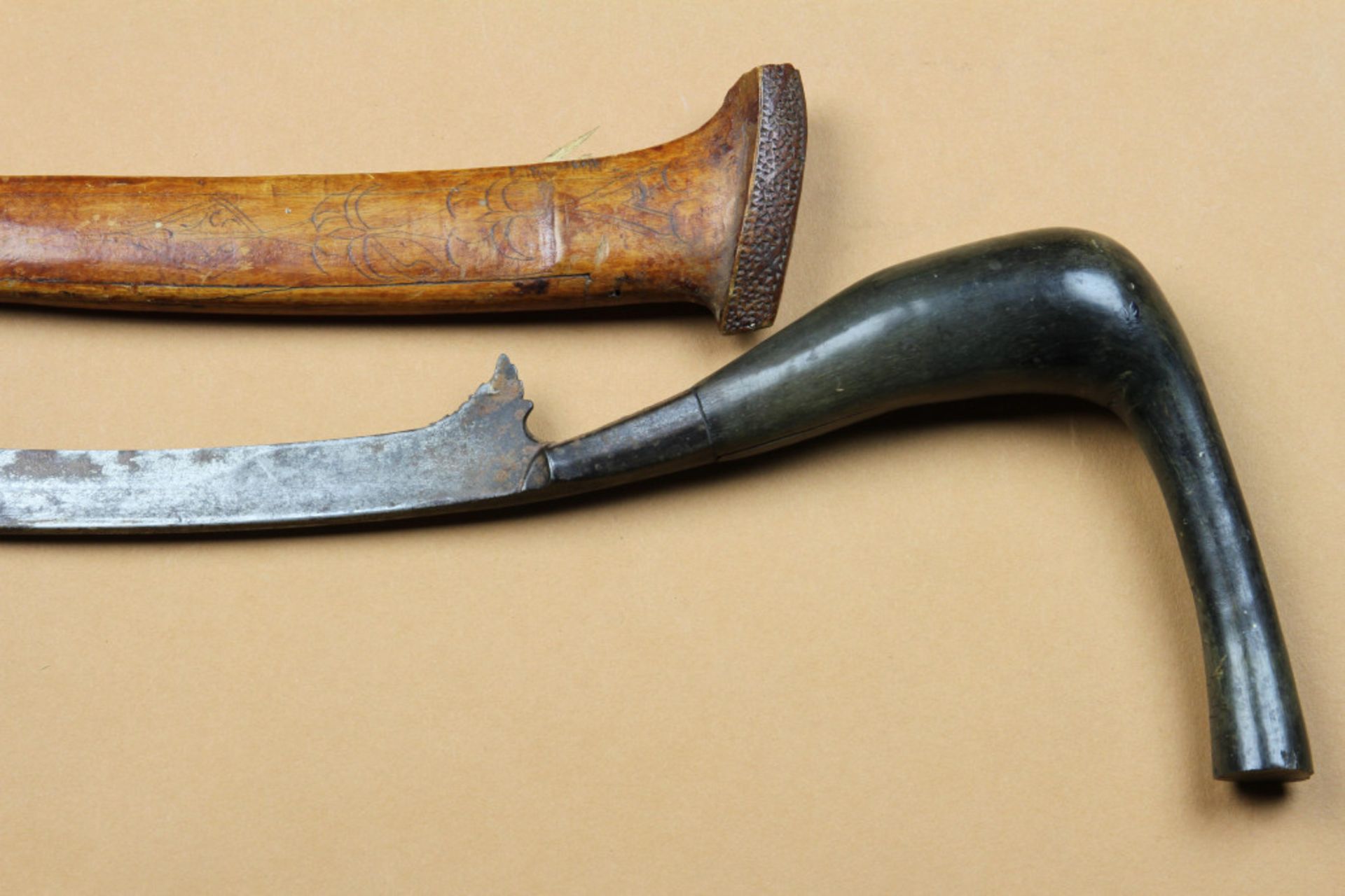 Sumatra, Aceh, a dagger, rencong, horn hilt andan African dagger - Image 8 of 10