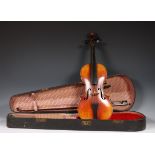 Studieviool naar Stradivarius met strijkstok,