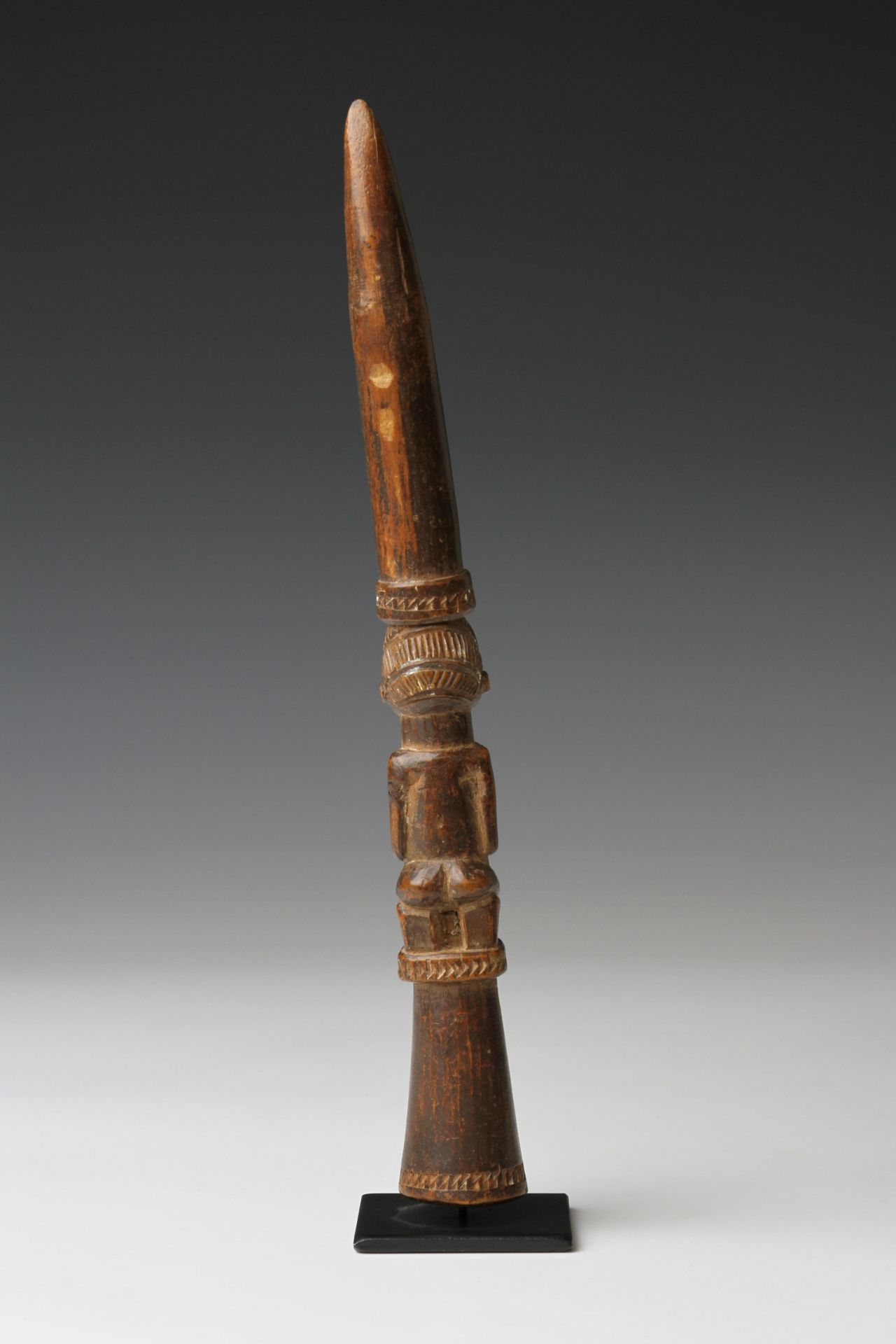 Nigeria, Yoruba, wooden Ifa tapper. - Image 6 of 7