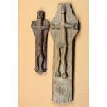 Papua, Asmat, two crucifix, acquired in the field