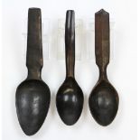 North Philippines, three wooden spoons