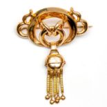 14krt. Gouden broche, Biedermeier,