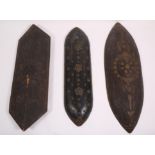 Sumatra, four various decorative wooden shields