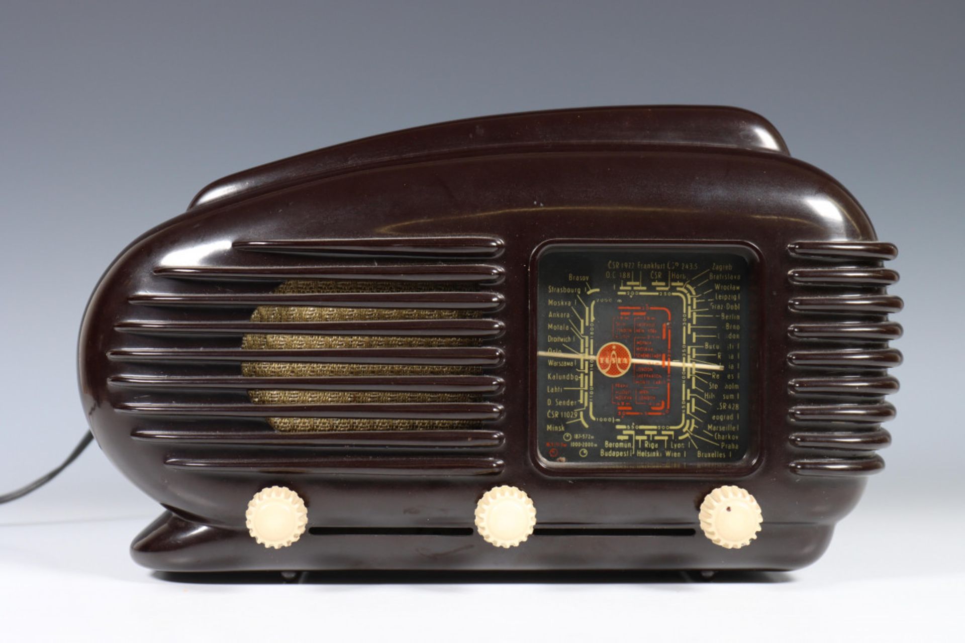 Bakelieten radio, Tesla type 'Talisman' 1953,