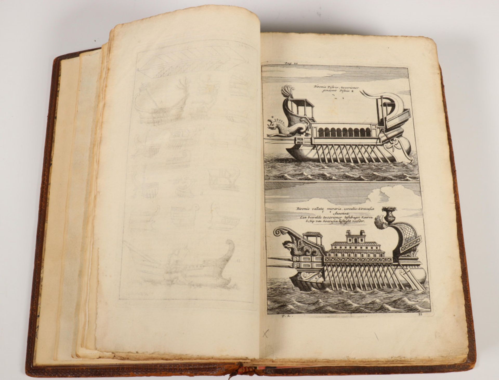 Antiquarisch werk 'Aeloude en Hedendaegsche Scheepsbouw en Bestier' door Nicolaes Witsen, 1671; - Bild 14 aus 18