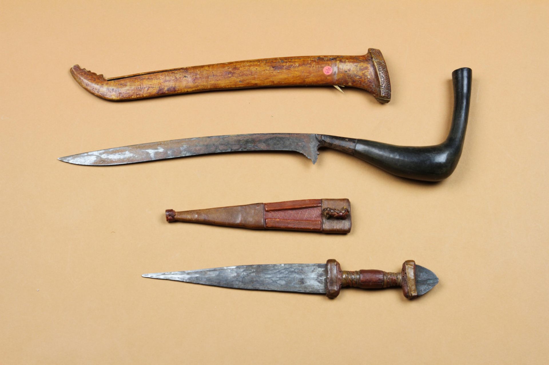 Sumatra, Aceh, a dagger, rencong, horn hilt andan African dagger - Image 9 of 10