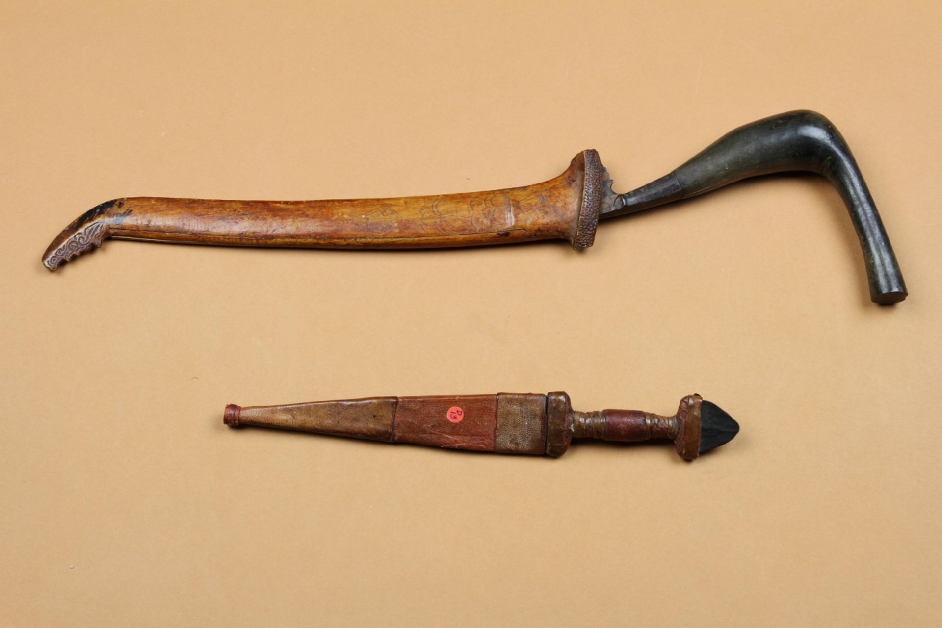 Sumatra, Aceh, a dagger, rencong, horn hilt andan African dagger - Image 5 of 10