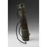 North Phillippines, bamboo lidded container,