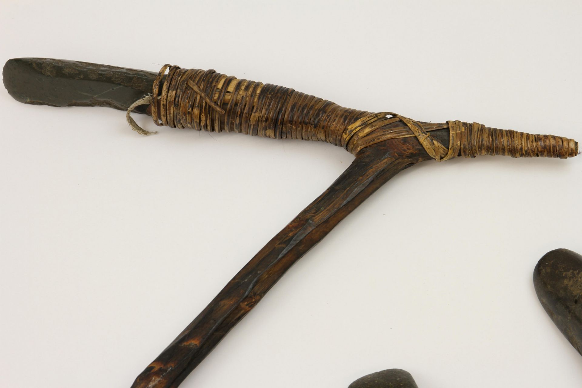 Papua, Asmat, two adzes and an axe - Image 7 of 8