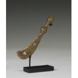 Ghana, Ashanti, a miniature brass sword.