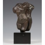 Susanne den Hoed, (1970), bronzen sculptuur, 'Torso Man & Vrouw I';