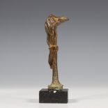 Groen gepatineerd bronzen sculptuur, ca. 1930;