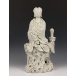 China, groot formaat blanc de Chine Guanyin, 20e eeuw,