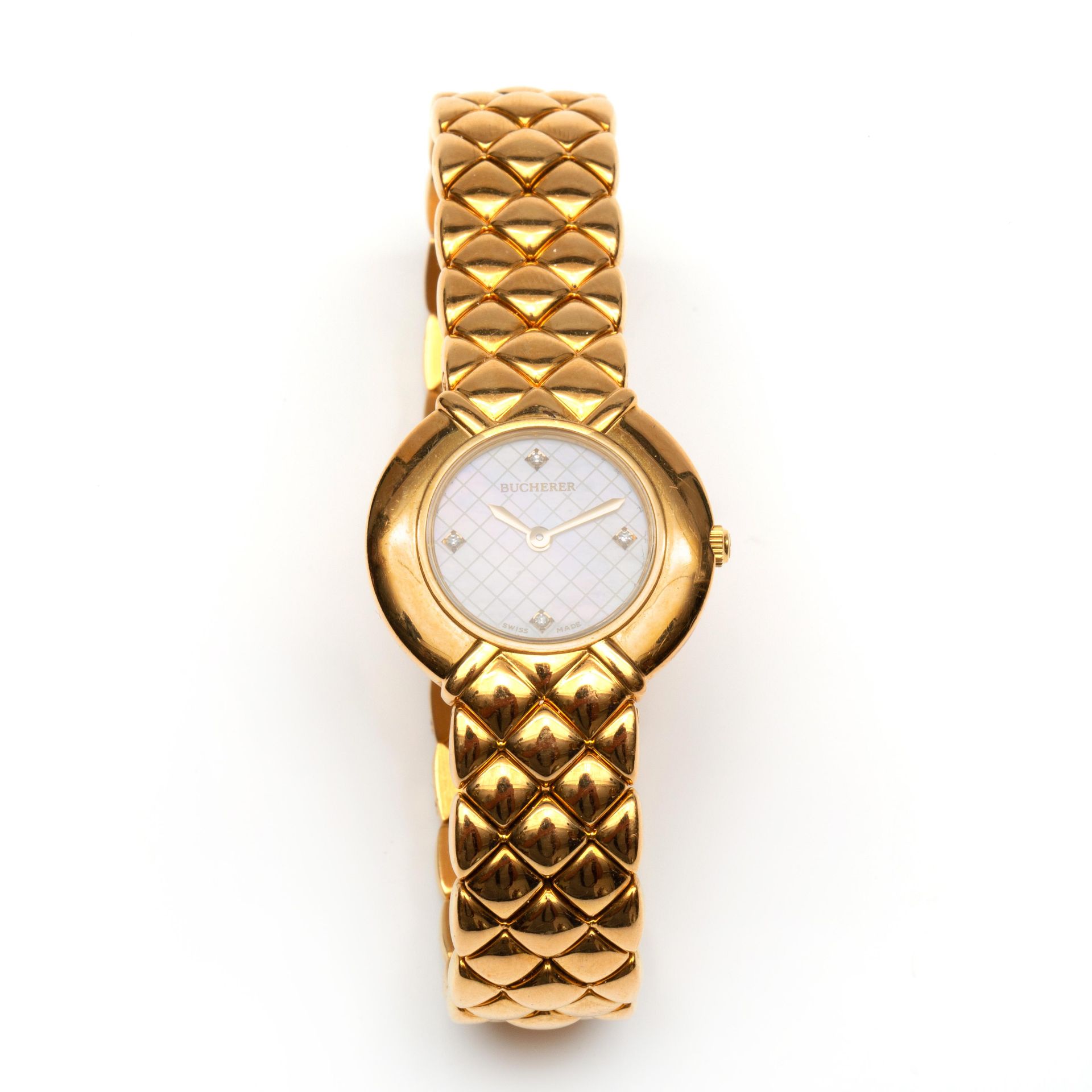 Bucherer, 18krt gouden damespolshorloge, quartz,