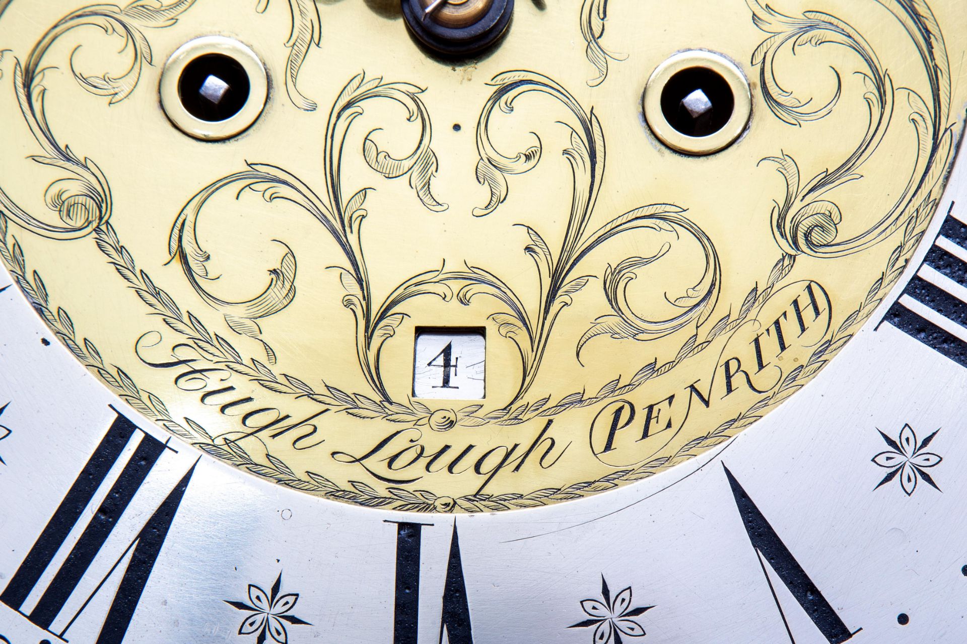 Engeland, staand horloge zgn. 'drumhead', Hugh Lough Penrith, eind 18e eeuw, - Image 3 of 3