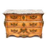 Frankrijk, iepenhouten commode, 18e eeuw,