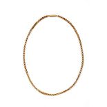 14krt. Gouden collier, 19e eeuw,