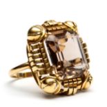 14krt. Gouden ring, retro,