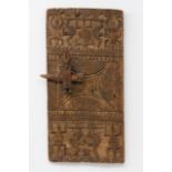 Ivory Coast, Senufo, a carved wooden door,