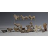 A collection of fourteen various terracotta animal figures, some of Near Eastern antiquties, ca. 2nd