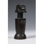 Tanzania, Zaramo, stylized anthropomorphic hardwood figure.