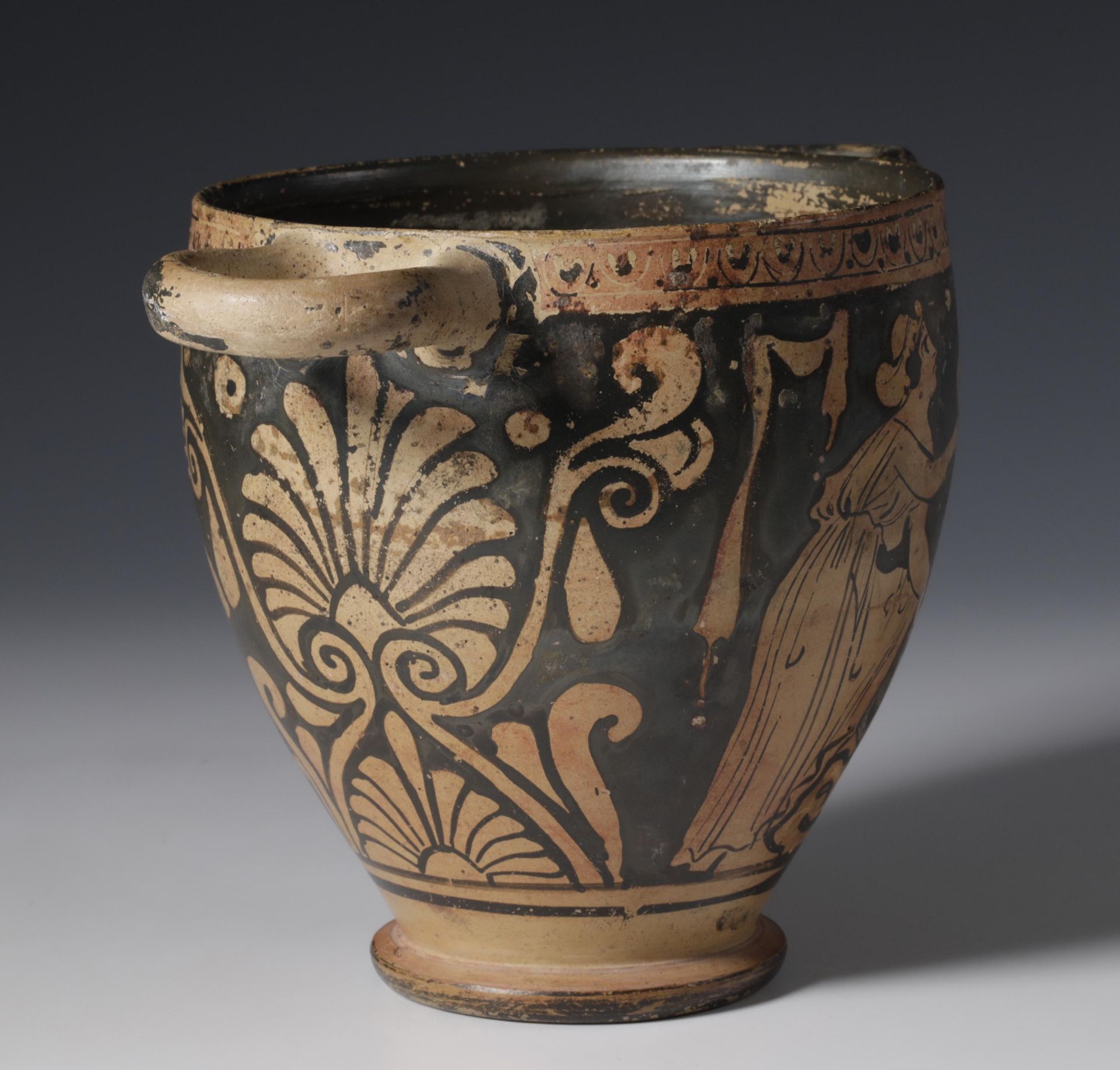 Apulia, earthenware skyphos, 4th century BC, - Image 3 of 6