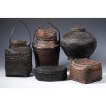 Philippines, Ifugao, five baskets,