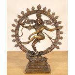 India, bronzen sculptuur van Krishna Nataraj