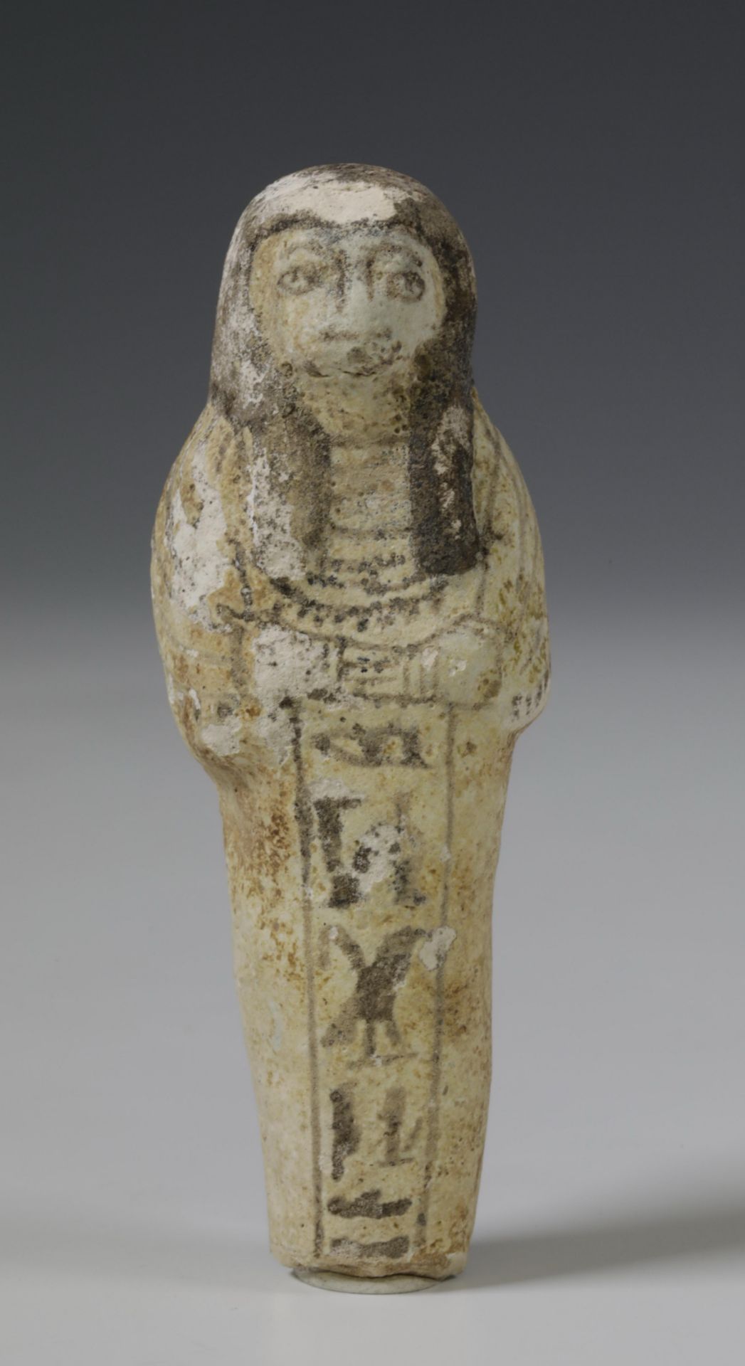 Egypt, three terracotta Ushabti's and an amulet, Late Period; - Image 3 of 3