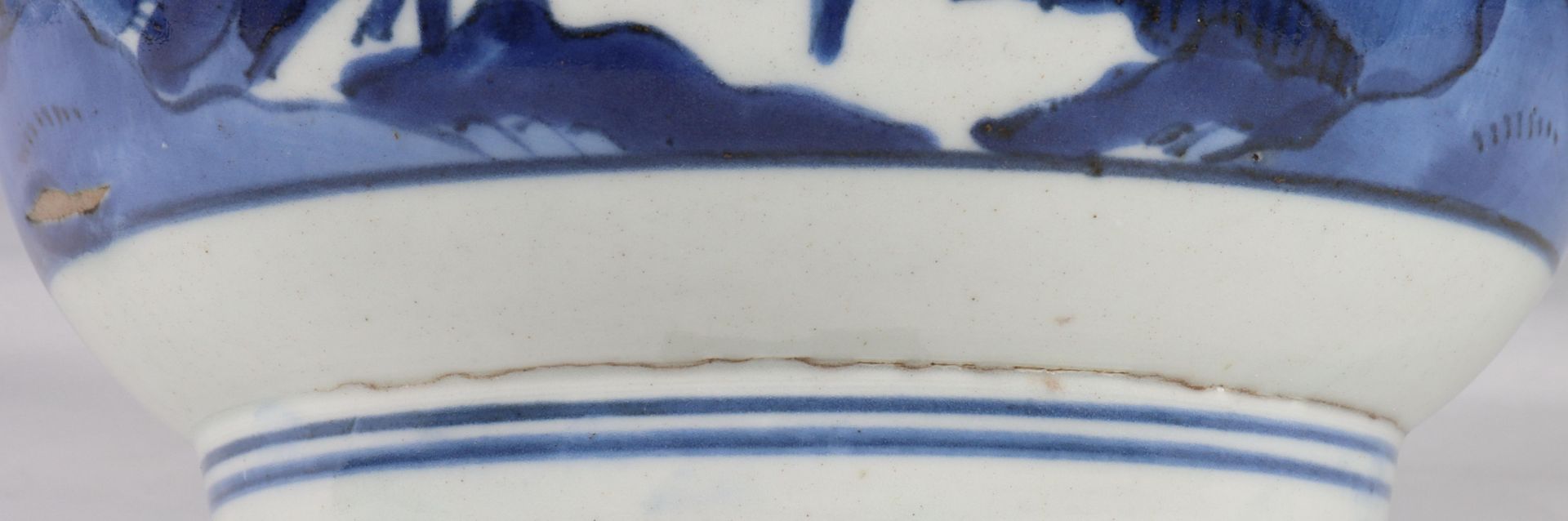 Japan, Arita blue and white porcelain bottle vase, Edo period, late 17th century, decorated with - Image 15 of 16