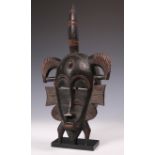 Ivory Coast, Senufo, face mask, kplie,